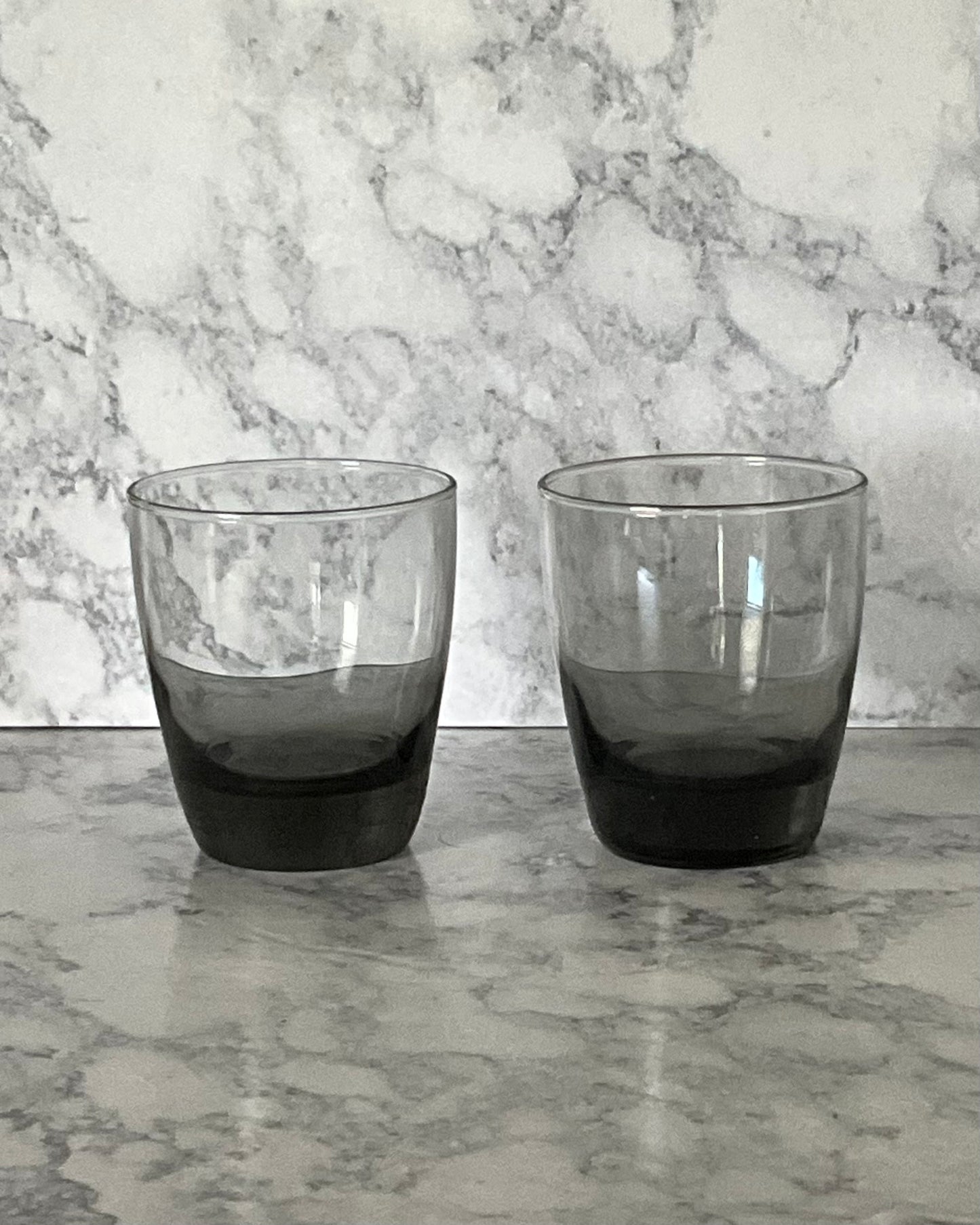 Libbey Glass Nova Black Water Goblets & Rocks Glasses