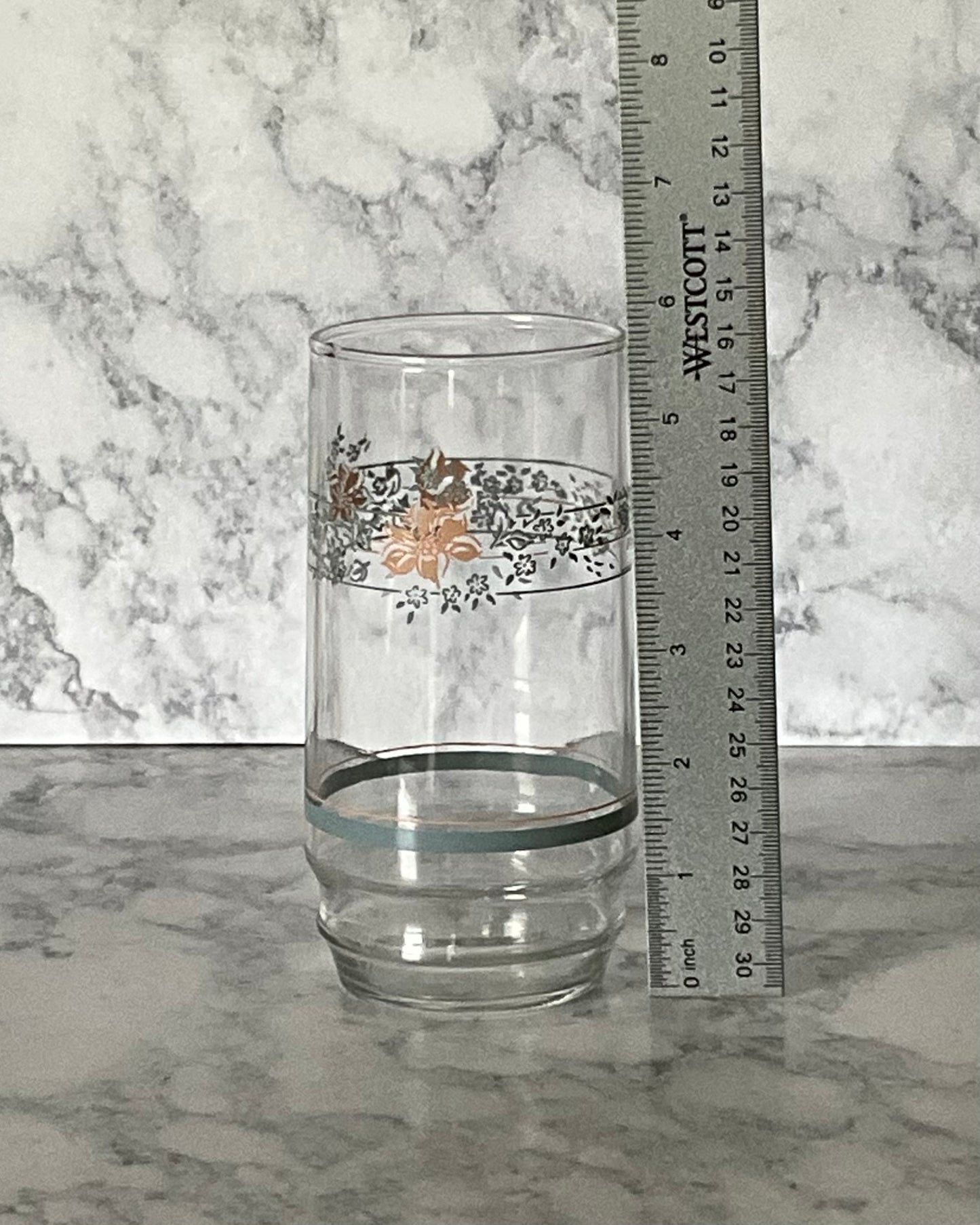 Corelle Apricot Grove Ripple Water Glasses (8)