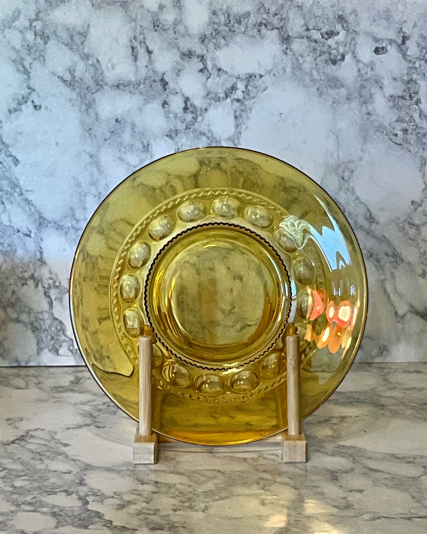 Colony Crown Amber Luncheon Plate (Set of 4)